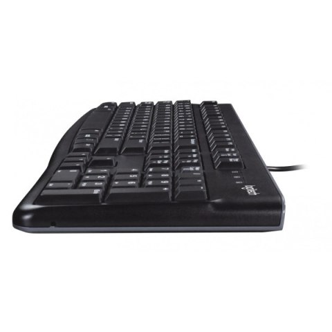 Logitech MK120 zestaw klawiatura przewodowa (USB) US, czarna z przewodową myszą optyczną, klasyczna