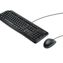 Logitech MK120 zestaw klawiatura przewodowa (USB) US, czarna z przewodową myszą optyczną, klasyczna