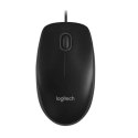 Logitech MK120 zestaw klawiatura przewodowa (USB) US, czarna z przewodową myszą optyczną, klasyczna