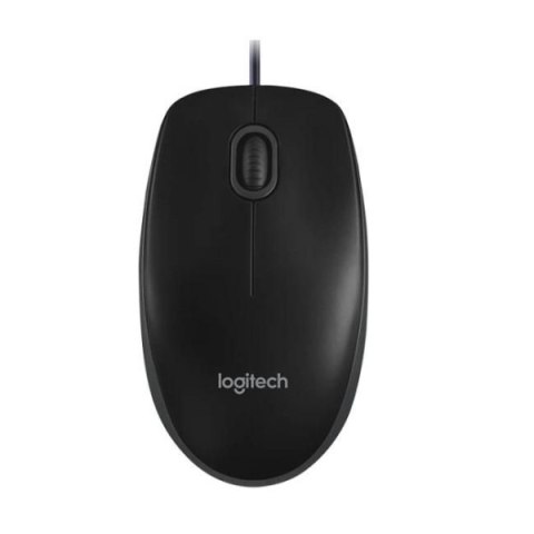 Logitech MK120 zestaw klawiatura przewodowa (USB) US, czarna z przewodową myszą optyczną, klasyczna