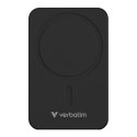 Verbatim, powerbank z ładowaniem bezprzewodowym, 5V, ładowanie telefonu, 32223, 20000mAh, Mocowanie magnetyczne, Czarny
