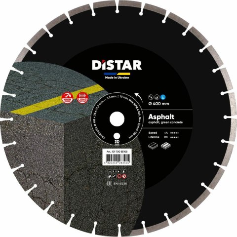 DISTAR TARCZA DIAMENTOWA ASPHALT 400 x 3,5/2,5 x 25,4mm