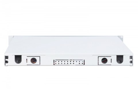 Przełącznica światłowodowa/panel krosowy z wyposażeniem 19 cali 1U, 24x LC duplex, OS2, zawiera pigtaile, adaptery, tacki, wysuw