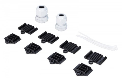 Przełącznica światłowodowa/panel krosowy z wyposażeniem 19 cali 1U, 24x LC duplex, OS2, zawiera pigtaile, adaptery, tacki, wysuw