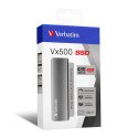 SSD Zewnętrzny Verbatim Vx500, 47454, 2000GB, srebrny, USB 3.0 (3.2 Gen 1)