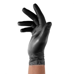 RĘKAWICE NITRYLOWE DIAMOND CZARNE M 7-8 /50szt.