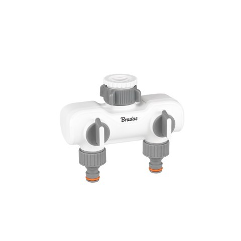 ROZDZIELACZ 2-DROŻNY GW 1"-3/4" Z ZAWORAMI /WHITE LINE