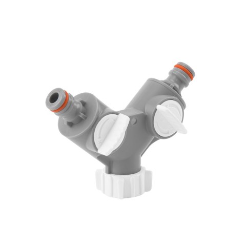 ROZDZIELACZ 2-DROŻNY GW 3/4" Z ZAWORAMI /WHITE LINE