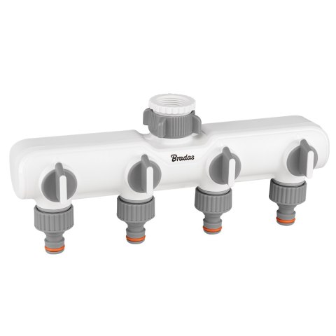 ROZDZIELACZ 4-DROŻNY Z GW 1"-3/4" Z ZAWORAMI /WHITE LINE