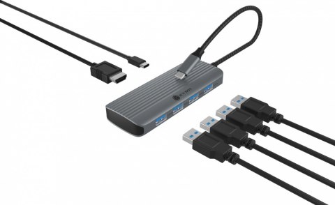 Stacja dokująca IB-DK4022a-CPD 6w1, HDMI,USB,PD