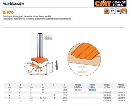 CMT FREZ HM R=12 D=25 d=6 I= 8 S=8... DEKORACYJNY.