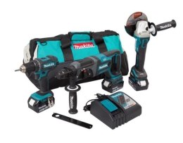 MAKITA ZESTAW COMBO 18V DLX3078TX1 (DDF482+DGA504+DHR241) 3x5,0 TORBA