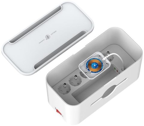 LISTWA ANTYPRZEPIĘCIOWA Z ZABEZPIECZENIEM Energizer 5x SCHUKO 2x USB-A 1x USB-C 2500W 10A KABEL 2M