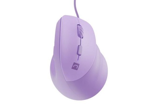 Mysz przewodowa Natec Crake 2 PRO 12800dpi wertykalna programowalna optyczna pure lavender