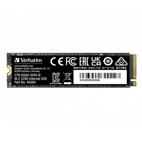 SSD Wewnętrzny Verbatim Vi560, 49365, 2000GB, czarny, SATA III