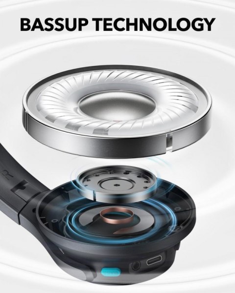 Słuchawki nauszne Soundcore Q11i ciemny szary