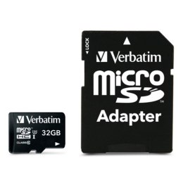 Verbatim Karta pamięci Micro Secure Digital Card Pro U3, 32GB, micro SDHC, 47041, UHS-I U3 (Class 10), V30, z adapterm