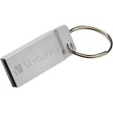 Verbatim USB flash disk, USB 2.0, 32GB, Metal Executive, Store N Go, srebrny, 98749, USB A, z oczkiem na brelok