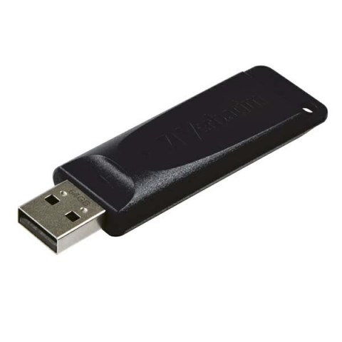 Verbatim USB flash disk, USB 2.0, 64GB, Slider, czarny, 98698, USB A, z wysuwanym złączem