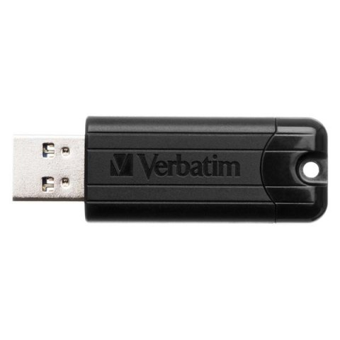 Verbatim USB flash disk, USB 3.0, 32GB, PinStripe, Store N Go, czarny, 49317, USB A, z wysuwanym złączem