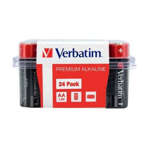 Verbatim Jednorazowa alkaliczna baterie AA, 24-pack
