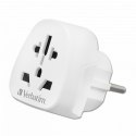 Verbatim, Adapter podróżny World-to-Europe WTEU-02 biały