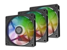 Zestaw 3 wentylatorów Genesis OXAL 120 ARGB czarny