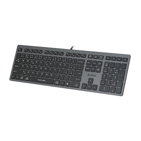 A4Tech FX50 Klawiatura przewodowa (USB) CZ, szara