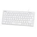 A4Tech FX51 Klawiatura przewodowa (USB) CZ, biała