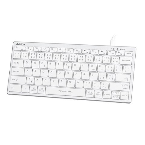 A4Tech FX51 Klawiatura przewodowa (USB) CZ, biała