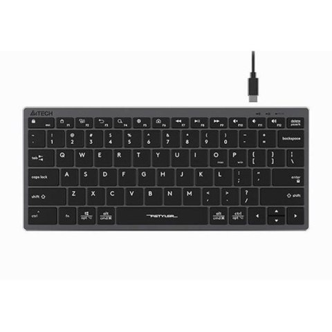 A4Tech FX51 Klawiatura przewodowa (USB) CZ, szara