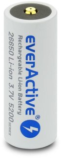 Akumulator 26650 Li-Ion 3,7V everActive 5200mAh micro USB (1 szt.) z zabezpieczeniem