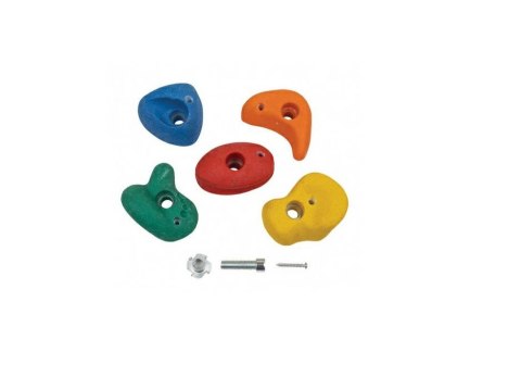 GREENMILL KAMIENIE NA ŚCIANKĘ WSPINACZKOWĄ 5szt. PLASTIKOWE (ZESTAW MONTAŻOWY ZE ŚRUBAMI)