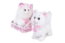 Kotek chodzący na smyczy Natalia biały