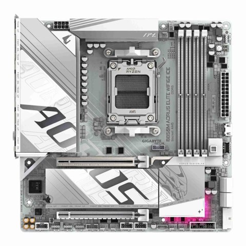 Płyta Gigabyte B850M A ELT WF6E ICE /AMD B850/DDR5/SATA3/M.2/USB3.2/PCIE5.0/WiFi/BT/AM5/M-ATX