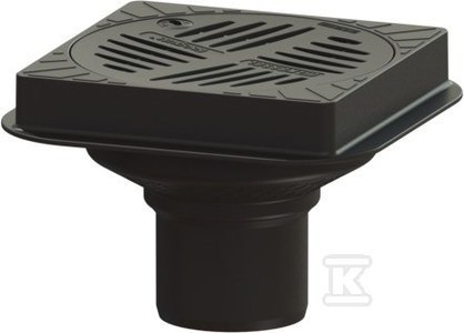 NASADKA Z ECOGUSS, KWADRATOWA, DN100