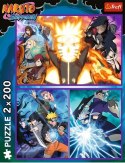 Puzzle 2x200 elementów Naruto Ninja z Wioski Ukrytego Liścia