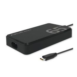 Ładowarka sieciowa Qoltec 65W GaN Super Fast SLIM | PD | 5-20V | 3.25A | USB-C 3.1 | Laptop | MacBook | Smartfon | +kabel