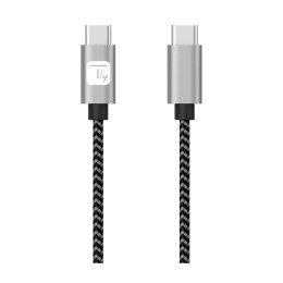 Kabel Techly USB 2.0 USB-C na USB-C 1m M/M 3A