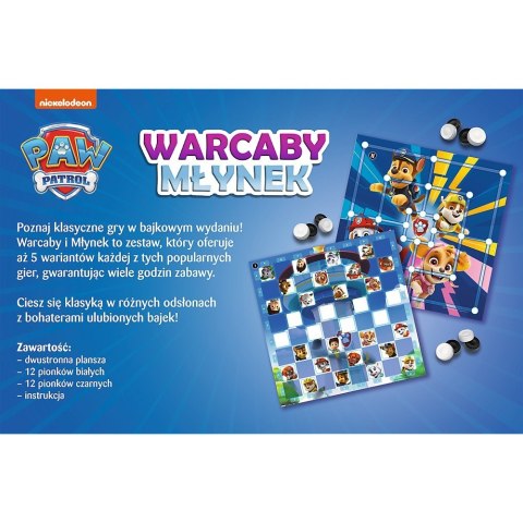 Gra Warcaby i Młynek Psi Patrol