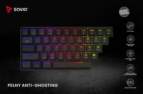 Klawiatura mechaniczna BLACKOUT X2 OUTEMU Brown, Hot Swap