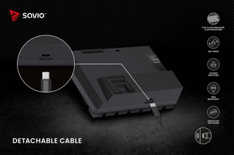 Klawiatura mechaniczna BLACKOUT X2 OUTEMU Brown, Hot Swap