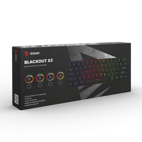 Klawiatura mechaniczna BLACKOUT X2 OUTEMU Peach Silent, Hot Swap