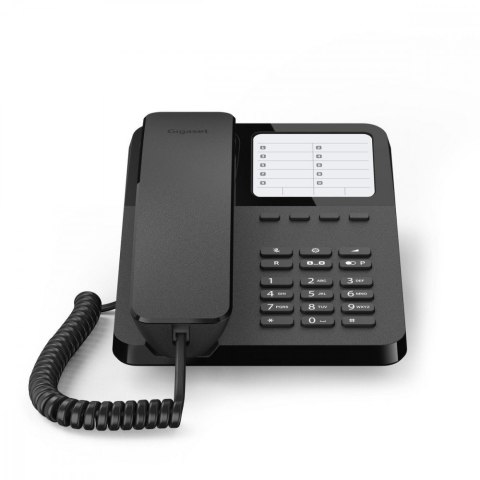 Telefon przewodowy Desk400 Czarny