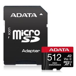 Karta microSD High Endurance 512GB UHS1 U3 V30 A2 100/85MB/s + Adapter