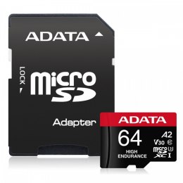 Karta microSD High Endurance 64GB UHS1 U3 V30 A2 100/80MB/s + Adapter