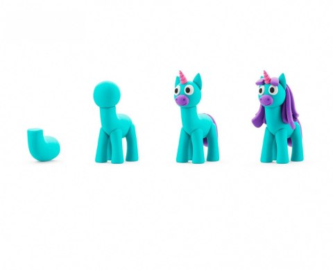 Masa plastyczna Hey Clay Jednorożce 3 pak, Rainy