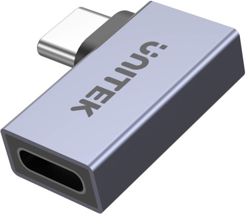 Unitek Adapter USB-C na USB-C kątowy płaski 40Gbps