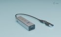 Uniwersalny metalowy ładujący HUB 2xUSB-C/2xUSB-A PD 85W