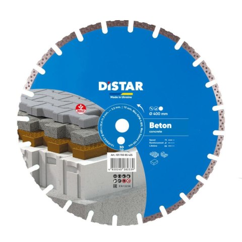 DISTAR TARCZA DIAMENTOWA BETON 400 x 3,5/2,5 x 25,4mm